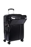 [トラベリスト] スーツケース ジッパー トップオープン ブレーキ機能付き 拡張機能付き 60L(71L) 63cm 4.5kg シエラ マットブラック