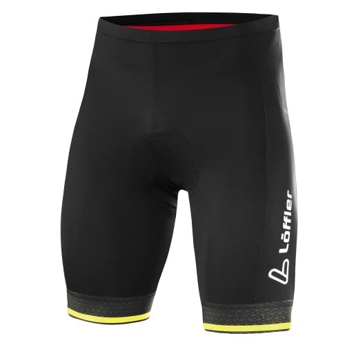 Preisvergleich Produktbild Löffler Herren Hotbond® Radhose kurz, Black-Lemon, 50