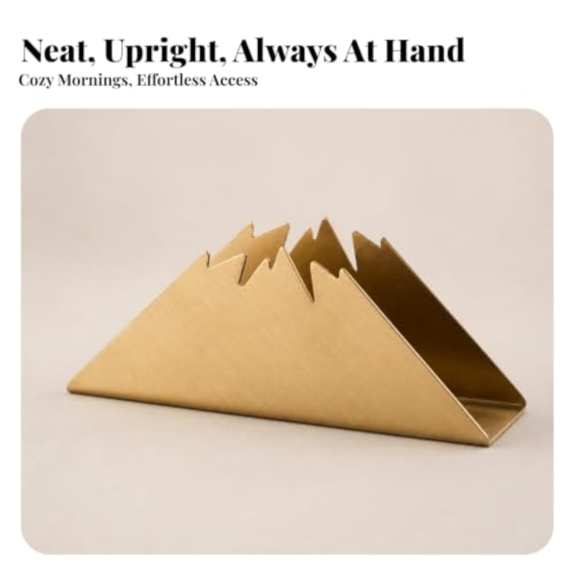 Compact Minimalist Metal Paper Napkin Holder