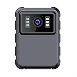 Telecamera indossata dal corpo, action camera portatile 1080p, alta definizione e risoluzione 1080p, impermeabile, visione notturna, lunga durata della batteria per sicurezza, registrazione GPS