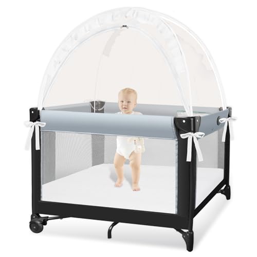 Pack N Play Tent - Mini Crib Tent to Keep Baby from Climbing...