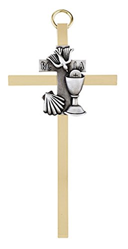 Decorações de parede de cálice de comunhão RCIA de latão, 11 cm
