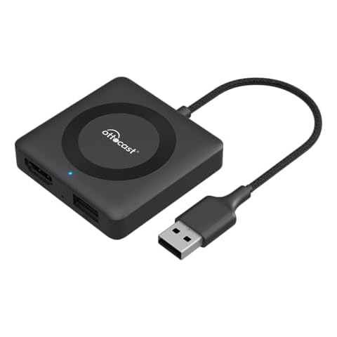 OTTOCAST Car TV Mate Pro Built-in Wireless CarPlay Adapter - Fire TV Stick Converter for Car - Compatible with Set Top Box, Switch, etc - HDMI to USB Port Converter for The OEM Factory CarPlay Car Cover