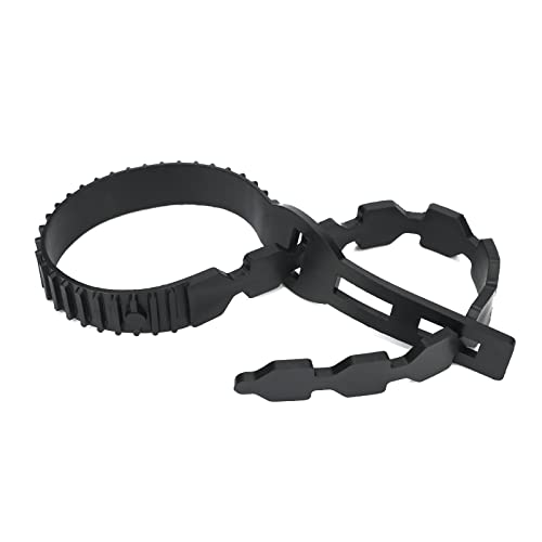 KINGLAKE 8Pcs 60cm Black Tree Ties Straps Supports Heavy Duty Shrub Ties Adjustable Interlock Garden Tree Ties for Shrub Rose Tree Plant Support