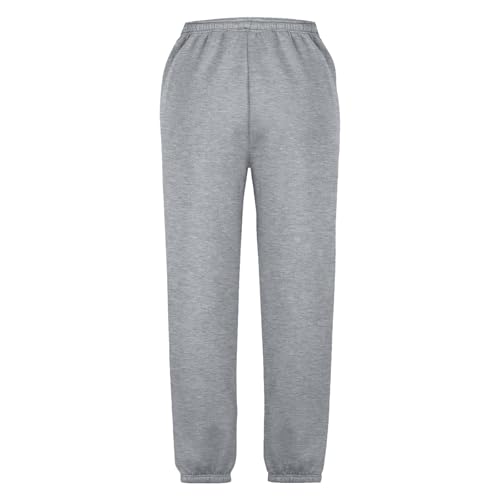 Teen Girls Joggers Pants Baggy Wide Leg School Sweatpants Kids Plain Elastic Waist Loose Trousers with Pockets4