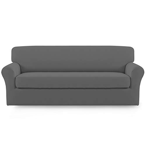 Image of Easy-Going 2 Pieces Stretch Oversized Couch Sofa Slipcover Washable