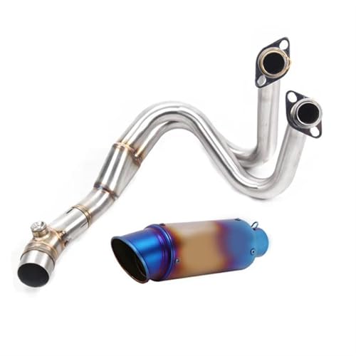 Tube d'échappement moto anti-fuite en acier inoxydable pour Kawasaki ER6N 51 mm