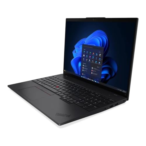 Image of Lenovo ThinkPad L16 Business Laptop, Intel Ultra 5 225U, 16 inch WUXGA Display | Lenovo 16in Touchscreen Business Notebook, 32GB DDR5, 2TB SSD, Windows 11 Pro, Fingerprint, Backlit, RJ-45 Ethernet, Black