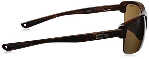 Revo Polarized Sunglasses Crux N Wraparound Frame 63 Mm, Tortoise Frame, Terra #TOP2