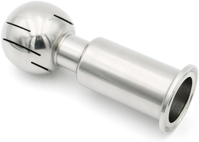 1pc 304SS Rotary Spray Ball for Tank Cleaning - CIP Cleaning Fitting for Pharmaceutical and Mechanical Equipment(1 In)