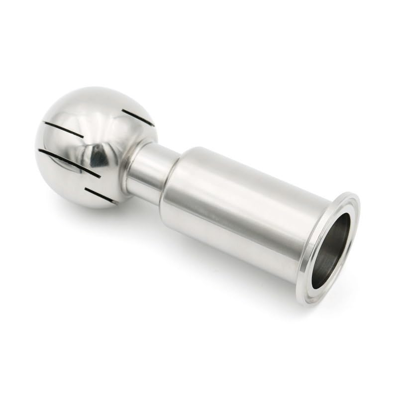 Rotary Spray Cleaning Ball 304 Stainless Steel Rotary Spray Ball Tri Clamp 1-2 in 360 Degree Coverage CIP Fitting(2 in)