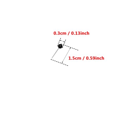 Tupalizy 1/8 Inch Small Round Head Map Tacks Pins for Home Office Use and DIY Craft Project (Black, 100PCS)