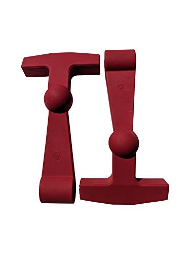 BEAST COOLER ACCESSORIES - Crimson Replacement Lid Latches (2-Pack) Compatible with Yeti & RTIC Hard Coolers - Larger, More Durable, Ergonomically Improved Design in Crimson