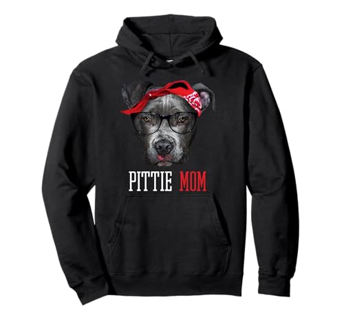 Pittie Mom Pitbull Dog Lovers Hoodie Women Pullover Hoodie