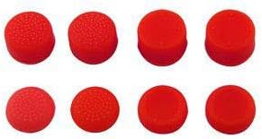 8 x Red Performance Controller Joystick Analog Thumbstick Thumb Grip Cap Extender for Playstation 4 PS4 Playstation 5 PS5 Xbox