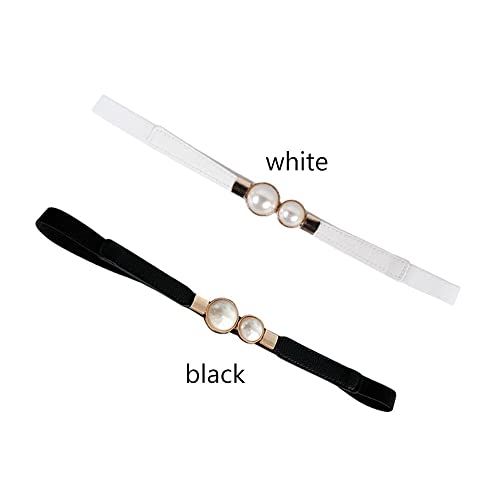 Women Belts Women Waistband Thin Ladies Rhinestone Waist Strap(white)2