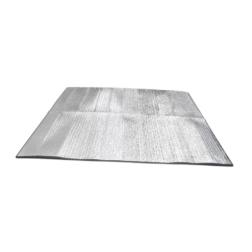 weidrtily Camping Pad Insulating Foil Mat Sleeping Tent Pad for Sitting On Green Lawns During Leisure Time Playing Bridge Moistureproof Blanket Camp Mattress Sleeping, Silver, 300cmx300cmx2.5mm by weidrtily - Used condition - CA$25.35