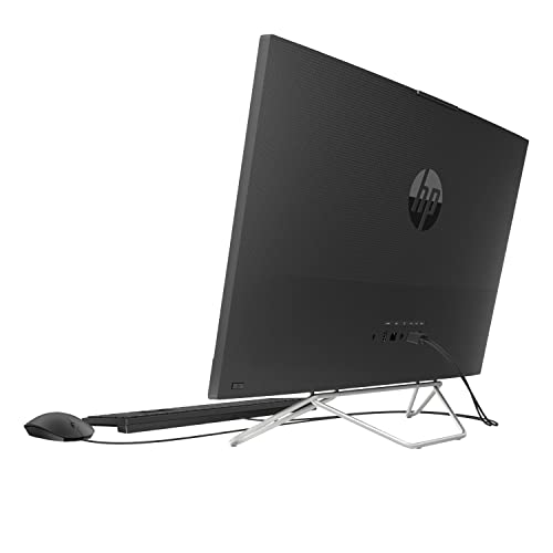 Image of HP All-in-One Desktop, 27 inch FHD Display, 12th Gen Intel Core i7-1255U, 16GB RAM, 1TB SSD, Webcam, HDMI, RJ-45, Wired Keyboard&Mouse, WiFi 6, Windows 11 Home, Black