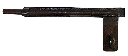 zeitzone Türriegel Schiebeschloss Schlossriegel Rustikal Nostalgie Gusseisen Braun 33cm