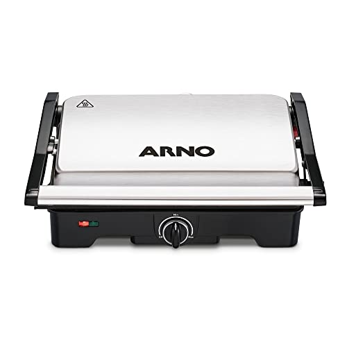 Grill Dual Inox Preto E Inox, Arno