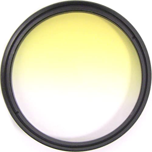 BeMatik - Filtro Fotografico a Colori Giallo graduale per Obiettivo da 62 mm