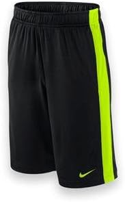 Nike Kids Boy's Fly Short (Little Kids/Big Kids) Black/Volt/Volt Shorts MD (10-12 Big Kids)