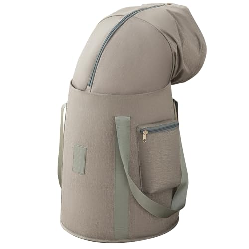 Dbvnnsy Portable Foot SPA Bath, Collapsible Insulated Foot Portable Bathtub Adult Folding Waterproof Foot Soaking Tub 5-layer Thick Pedicure Bowl for Travel, Camping Grey