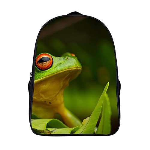 Cartable de mode grenouille 3D pour enfants et sac à dos scolaire unisexe 40cm