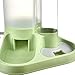 Convenient Pet Feeding Station for Cats and Dogs, Green