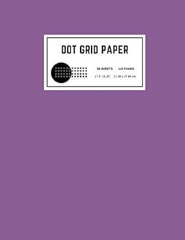 Paperback Dot Grid Paper: Dotted paper for drawing & note taking /Planner Book / 110 pages/ 8.5" x 11" / Letter Size A4 Book