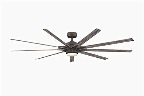 Black Friday - 80% OFF Fanimation FPD8159GRW Odyn Ceiling Fan with LED Light Kit, 84", Matte Greige