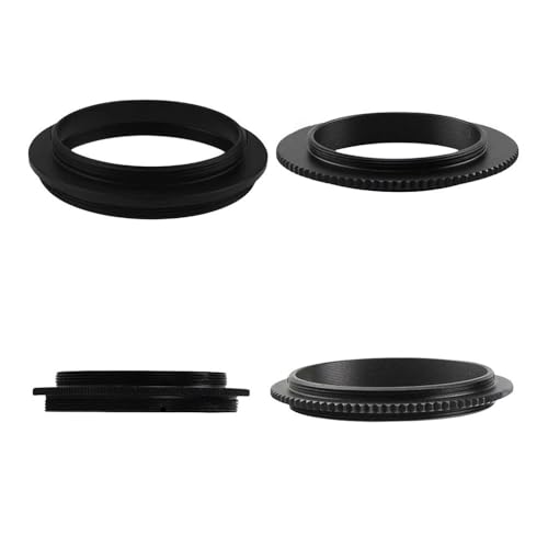Adaptador M42 a M54 con rosca macho de 0.75 mm en metal negro para telescopios astronómicos 2