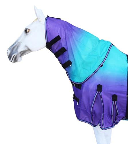 Image of 60 inch Horse Light Summer Spring Airflow Mesh Removable Neck Purple Ombre 73160