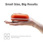 Kitchen Mama Mini Electric Can Opener Smooth Edge: Opens Can with One Press - Ultra-Compact, Hands-Free, Safe, Cordless, Seniors with Arthritis, Automatic, Battery Operated Appliances (Orange) - Image 3