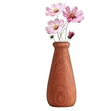 Jarrón De Madera Premium (10.5 X 5 Cm) – Florero Decorativo Centro De Mesa para Oficina Y Hogar | Ideal En Bodas