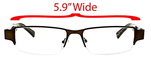 Fatheadz Extra Extra Large, 6" Very Wide, Oversized Men's Reading Glasses Aspect #TOP1