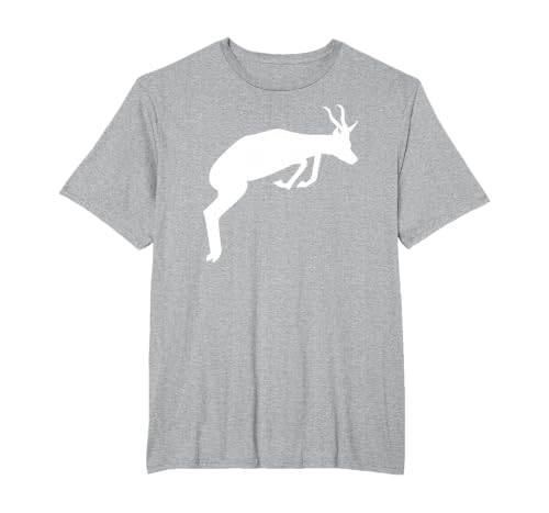 Springbok T-Shirt, Men's Big and Tall, Heather Grey, 5X Tall