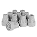 Price comparison product image Days Heavy Duty Bell Shaped Ferrule, 16mm (5/8"), Pack of 10, Grey, Walking Stick, Crutch, & Furniture Replacement Rubber Tip, Easy Attach Protection Cup (Eligible for VAT Relief in the UK)