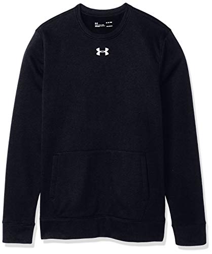 Under Armour Men's Hustle Fleece Crew (Black, Small)