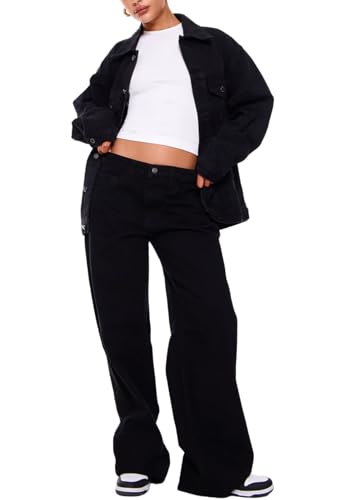 TodTan Vintage Distressed Denim Jacket for Women - Stretch Comfort Pre-Shrunk Washed Casual Coat for Spring Fall4