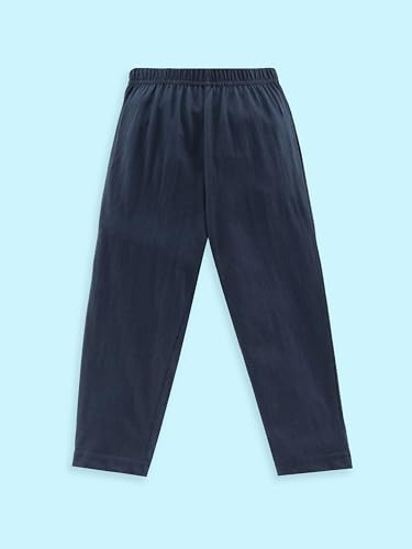 Image of KiddoPanti Boys Solid Pyjama Pant | 100% Soft Cotton Single Jersey | Comfortable Fit with Elastic Waistband & Single Front Pocket | Kids Track Pant