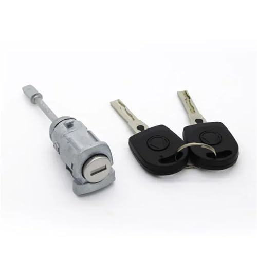 Image of Door Latch Lock Actuator Left Ringt Door Lock Barrel Cylinder for VW for SEAT for Ibiza for Cordoba for Caddy 2002-2008 6L3837167B 6L3837168B Left Door Lock Actuator(LEFT2 x Key)