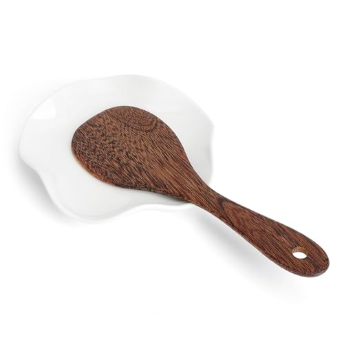 VQBKHO Repose-cuillère en céramique pour la cuisine, 14 cm, repose-cuillère pour cuisinière, cuillère de cuisine, repose-cuillère de cuisine, repose-cuillère de cuisine, cuillère à café, spatula