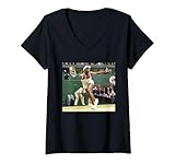 Womens Wimbledon Tennis Final Venus Williams Vs Serena 2002 V-Neck T-Shirt