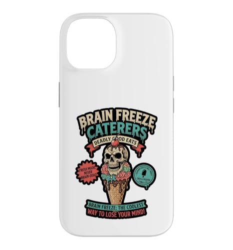 Brain Freeze Caterers �s�C���ȃA�C�X�N���[���X�J���O���t�B�b�N �X�}�z�P�[�X iPhone 14 �p