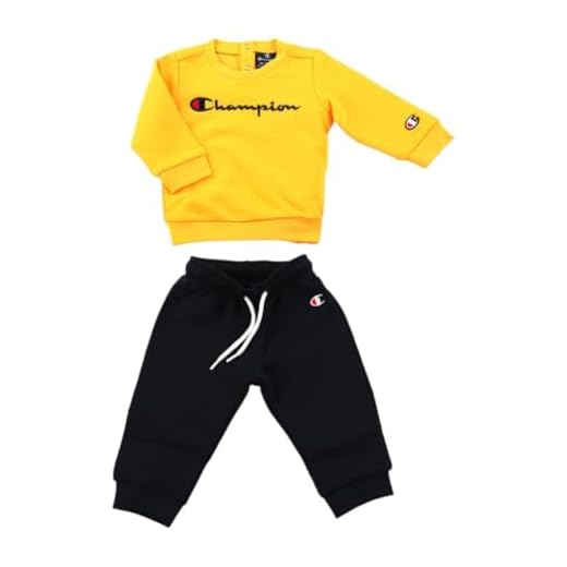 Champion Legacy Legacy American Classics TD - Crewneck Completo, Giallo/Blu Marino, 18 mesi Bimbo 0-24 FW23