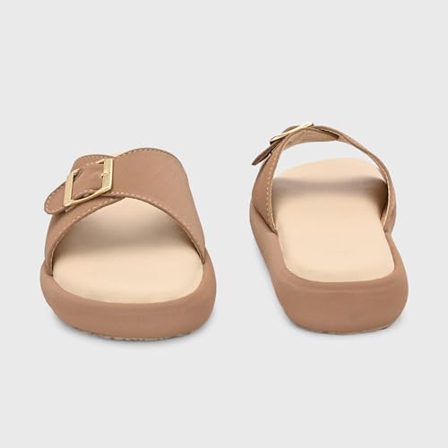 Image of Centrino Women's Sandals | Elegant Stylish Slip-On Chappals for Ladies |Lightweight & Breathable Slippers /Flip-Flops| Durable Outdoor Synthetic Casual Wear,Party and Formal Occasions(9322)