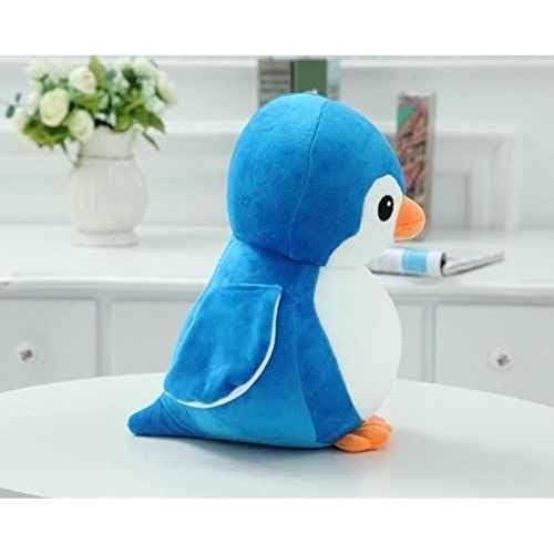 Image of DearJoy Penguin Soft Toy - Blue, 25 cm