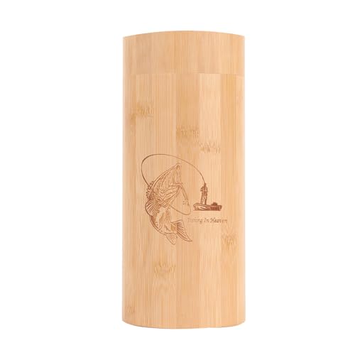 youdear memorials Eco Bomboo Scattering Urn – Biodegradable Scatter Tube for Ashes - Cremation Urn for Adult Ashes (Fishing)
