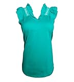 Oscalito Top en Coton Jersey macramé Turquoise Taille FR 5